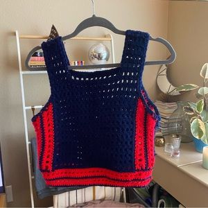 Crocheted tank